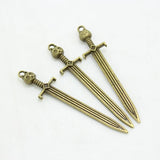 Game throne John snow cat sword charms pendants D0915