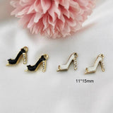10pcs K Tone Drip Oil Alloy Small Pendant Point Drill High H