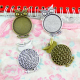 20Pcs 25mm Owl Base Setting Charms Pendant
