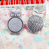 20Pcs 25mm Owl Base Setting Charms Pendant