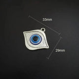 10pcs 33x29mm Evil Eye Charm Pendant for Jewelry Making