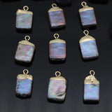 5pcs Freshwater Pearl Pendant Charm for Jewelry Making DIY 8x16-10x18mm