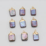 5pcs Freshwater Pearl Pendant Charm for Jewelry Making DIY 8x16-10x18mm