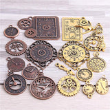 20pcs Steampunk Clock Charms for Jewelry Making Diy Vintage Metal