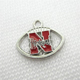 20pcs Nebraska City Cornhuskers Sport Pendants for DIY Bracelet