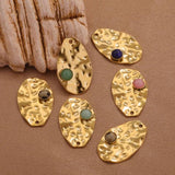 Bohemian Tropical Foliage Stone Charms Pendants DIY Jewelry