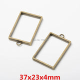 Antique Bronze Hollow Circle Charms for Jewelry Making 10pcs