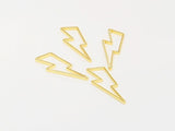 6pcs Lightning Charms, Mini Bolt Pendant, Earring Accessories