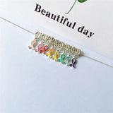 Ribbon Awareness Charms Pendants DIY Bracelet Jewelry