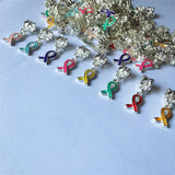 Ribbon Awareness Charms Pendants DIY Bracelet Jewelry