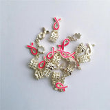Ribbon Awareness Charms Pendants DIY Bracelet Jewelry