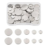 100Pcs Stainless Steel Charms for Necklaces DIY Jewelry Making