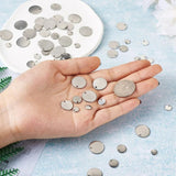 100Pcs Stainless Steel Charms for Necklaces DIY Jewelry Making