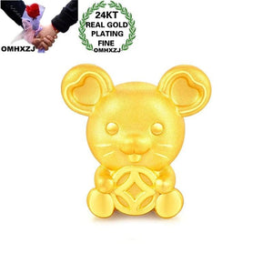 European Fine Woman Man Party Wedding Gift 24KT Pendant Charm