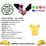 European Fine Woman Man Party Wedding Gift 24KT Pendant Charm
