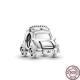 925 Silver Pet Dog Balloon Boy Car Beads Women Bracelet Charm Jewelry
