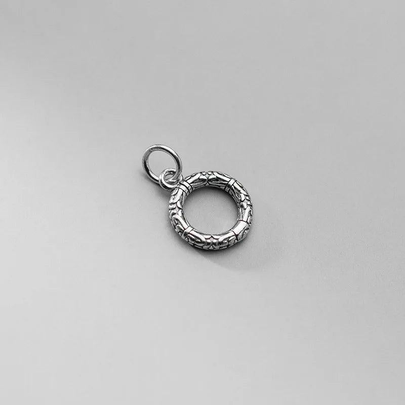 925 Silver Hollow Flower Charms DIY Jewelry Accessory