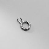 925 Silver Hollow Flower Charms DIY Jewelry Accessory