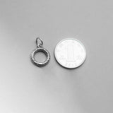 925 Silver Hollow Flower Charms DIY Jewelry Accessory