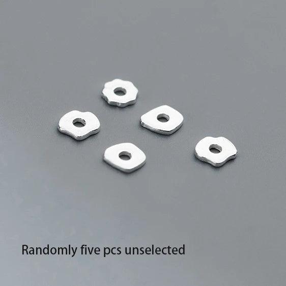 5pcs 925 Sterling Silver Retro Spacer Beads DIY Making Supplies
