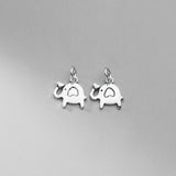 925 Sterling Silver Elephant Letter Charm DIY Jewelry Accessory
