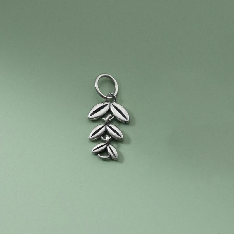 925 Silver Wheat Tassel Pendant Charms DIY Supplies
