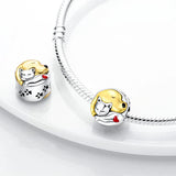 Schnauzer French Bulldog 925 Silver Charm Beads for Bracelet DIY Jewelry
