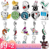 Chameleon Angel Wings Charm Bracelet Necklace Pendant Silver Jewellery Gift