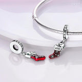 Chameleon Angel Wings Charm Bracelet Necklace Pendant Silver Jewellery Gift