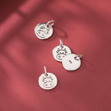 925 Silver Cow Pattern Charms DIY Jewelry Accessory Gift