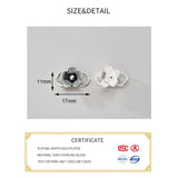 925 Sterling Silver Flower Connection Charms for DIY Jewelry Necklace