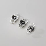 925 Sterling Silver Flower Connection Charms for DIY Jewelry Necklace