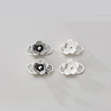 925 Sterling Silver Flower Connection Charms for DIY Jewelry Necklace
