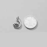 925 Silver Moon & Flower Charms for DIY Necklace - Gift