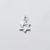 Vintage 925 Silver Matte Star Charm DIY Jewelry Accessory