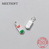 S925 Sterling Silver Abacus Necklace Charm DIY Allery Accessory