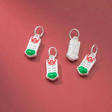 S925 Sterling Silver Abacus Necklace Charm DIY Allery Accessory