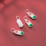 S925 Sterling Silver Abacus Necklace Charm DIY Allery Accessory