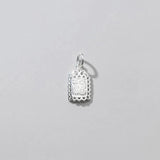 S925 Geometry Hollow Square Luck Charms DIY Bracelet Accessory