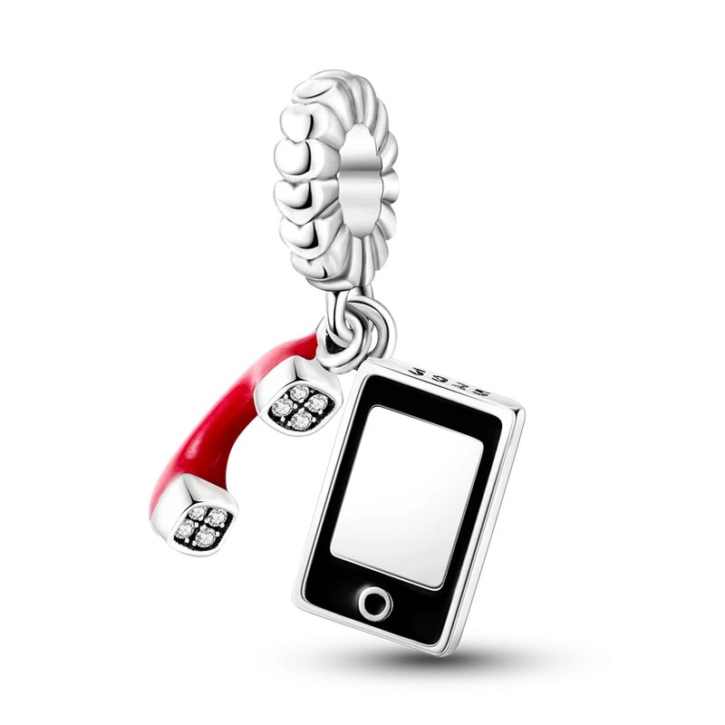 925 Sterling Silver Eiffel Tower Travel Dangle Charm Bead