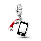 925 Sterling Silver Eiffel Tower Travel Dangle Charm Bead