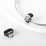 925 Sterling Silver Eiffel Tower Travel Dangle Charm Bead