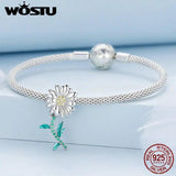 925 Silver Bird Charms Pendant Heart Beads Bracelet Necklace Jewelry