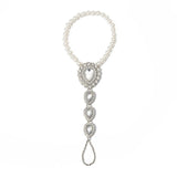 J.Shine Sexy Crystal Anklets for Women Pearl Chain Ankle Bracelet