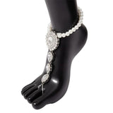 J.Shine Sexy Crystal Anklets for Women Pearl Chain Ankle Bracelet