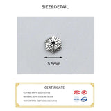 10pcs 925 Sterling Silver 6mm Flower Bead Caps DIY Fine Jewelry Accessory