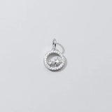 925 Sterling Silver Zircon Stars Charm for DIY Necklace