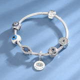 925 Silver Eye CZ Beads for Charm Bracelet
