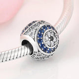 925 Silver Eye CZ Beads for Charm Bracelet