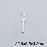 999 Silver Baby Spoon Letter Charms DIY Jewelry Findings